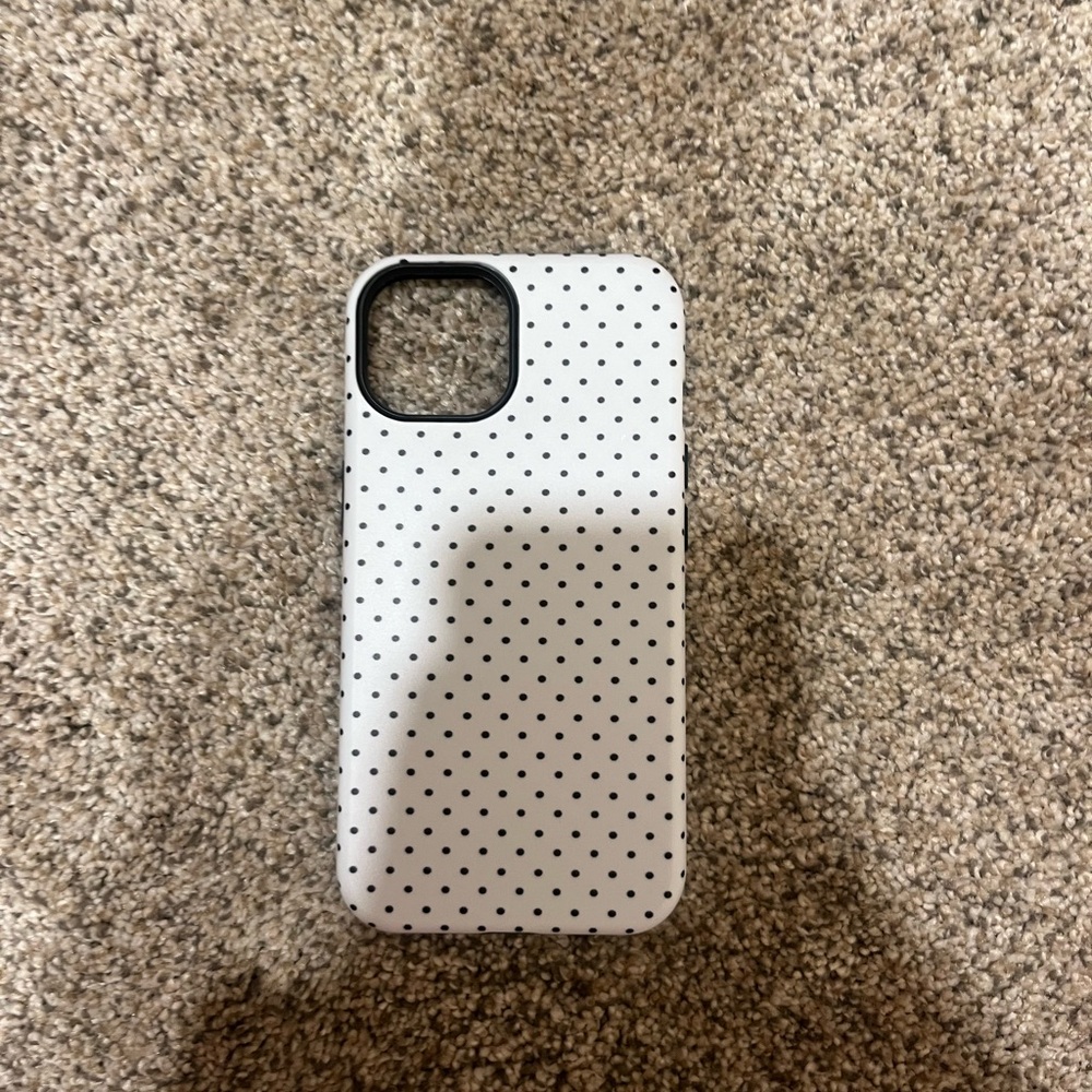Polka Dot Phone Case - Black and White